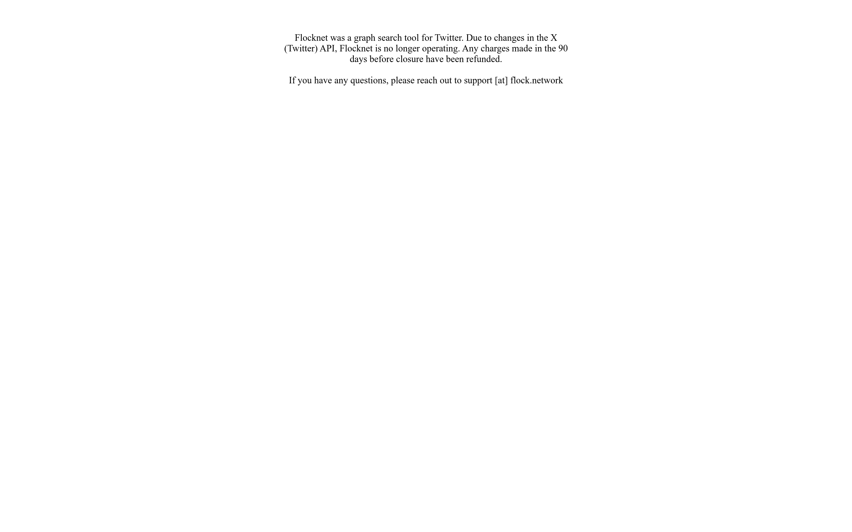 Flocknet landing page screenshot