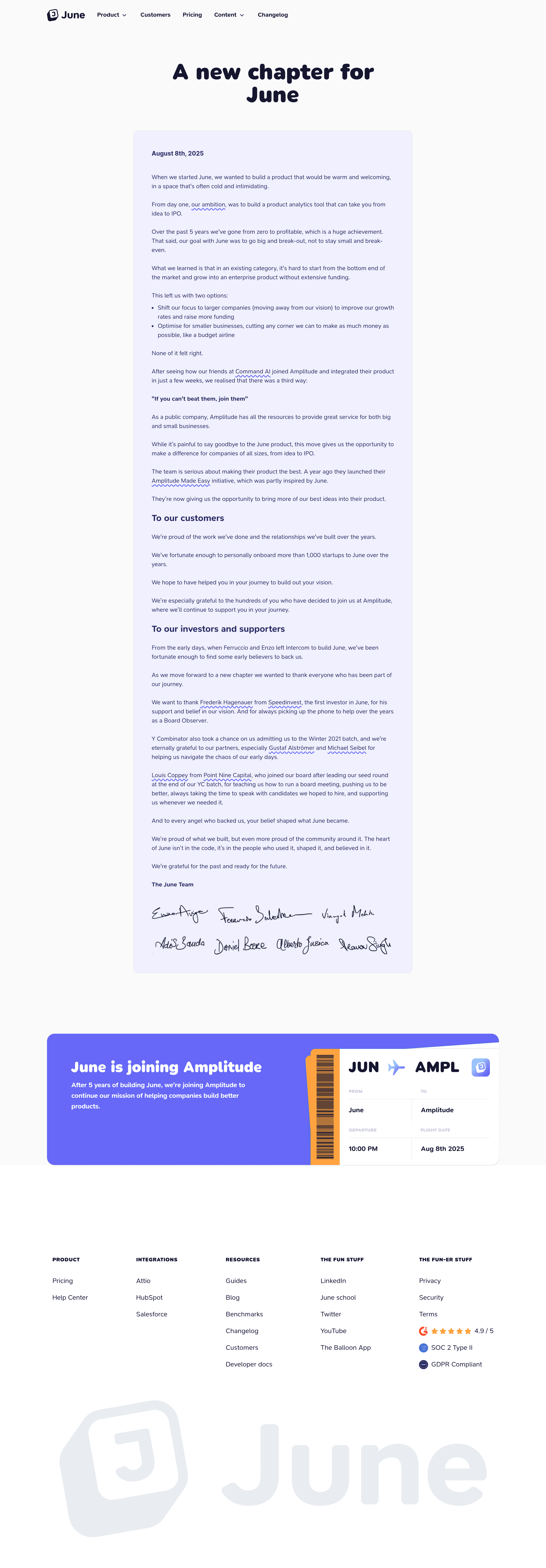 June 2.0 landing page screenshot